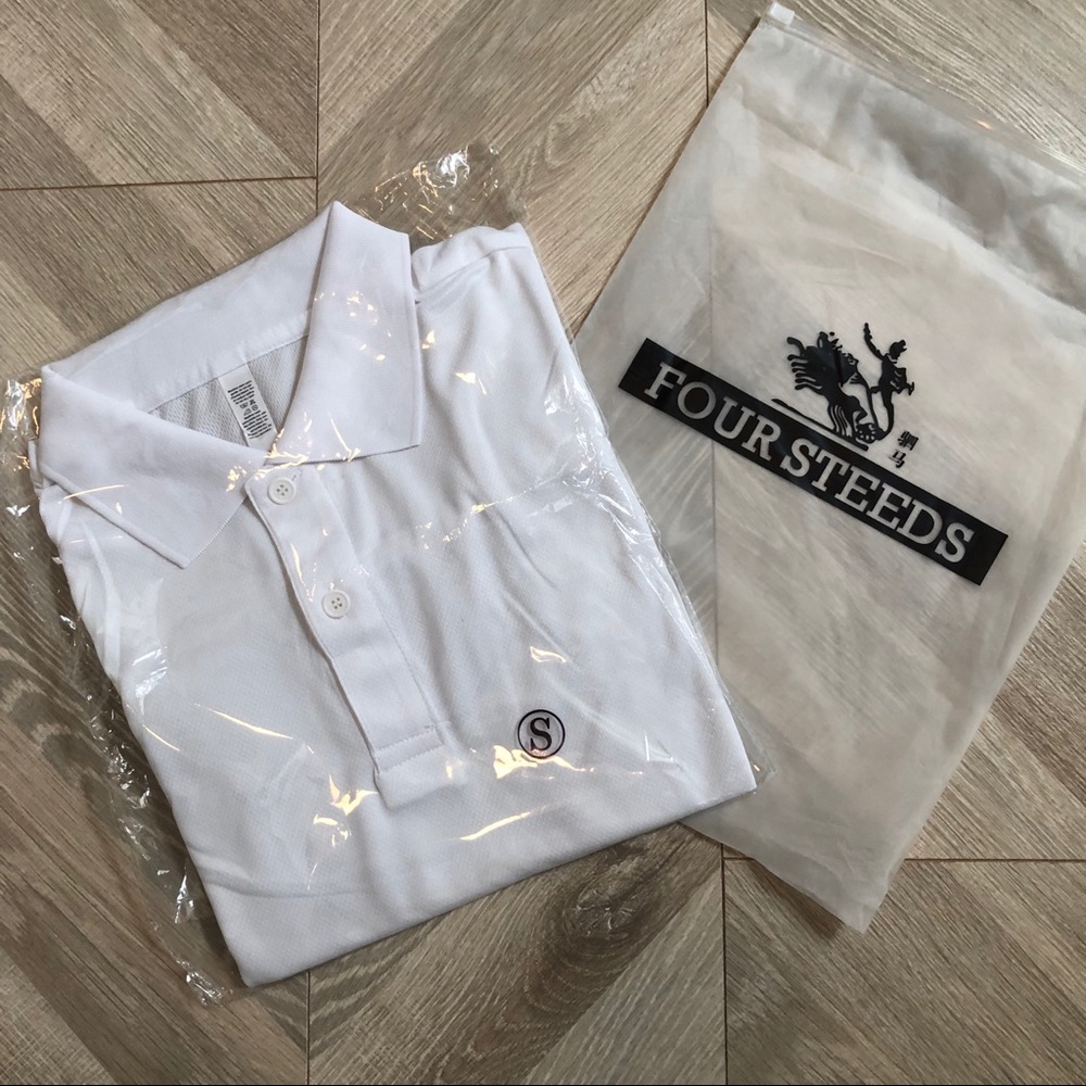 Men’s White Uniform Polo Size S